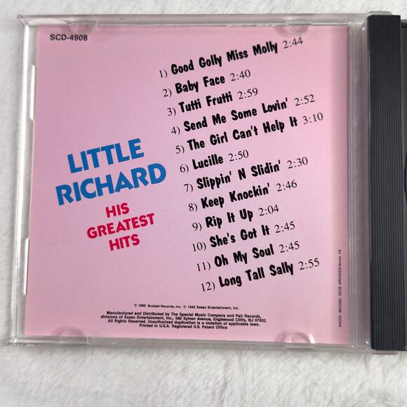 Little Richard His Greatest Hits CD 1992 Special Music Co Rock n Roll Classics - Picture 5 of 7